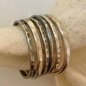 Stacked Sterling Silver Rings by Bespoken